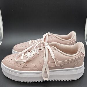 Nike Air Force One Women's Platform Sneakers - Pale Pink